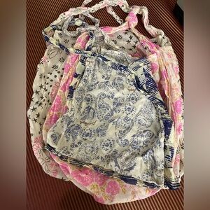 Five Free People Floral and Paisley Women's Tote Bag Set